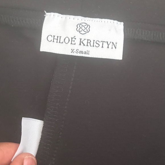 Chloe Kristyn Black Ankle Zip Legging Size XS - Picture 4 of 5